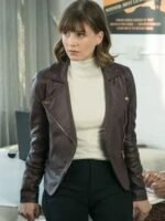 Kristen Bouchard Evil Purple Leather Jacket