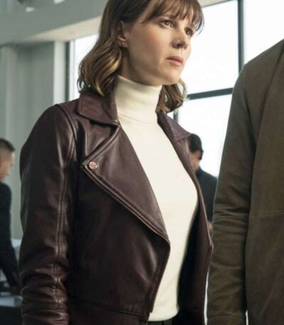 Kristen Bouchard Evil Purple Leather Jacket