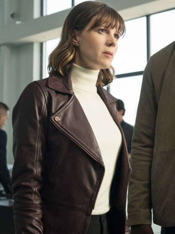 Kristen Bouchard Evil Purple Leather Jacket