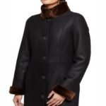 Kristin Sheepskin Shearling Fur Long Trench Coat