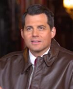 Kristoffer Polaha A Biltmore Christmas 2023 Brown Leather Jacket