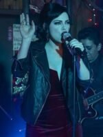 Krysta Rodriguez Daybreak Black Biker Leather Jacket