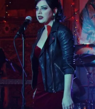 Krysta Rodriguez Daybreak Black Biker Leather Jacket