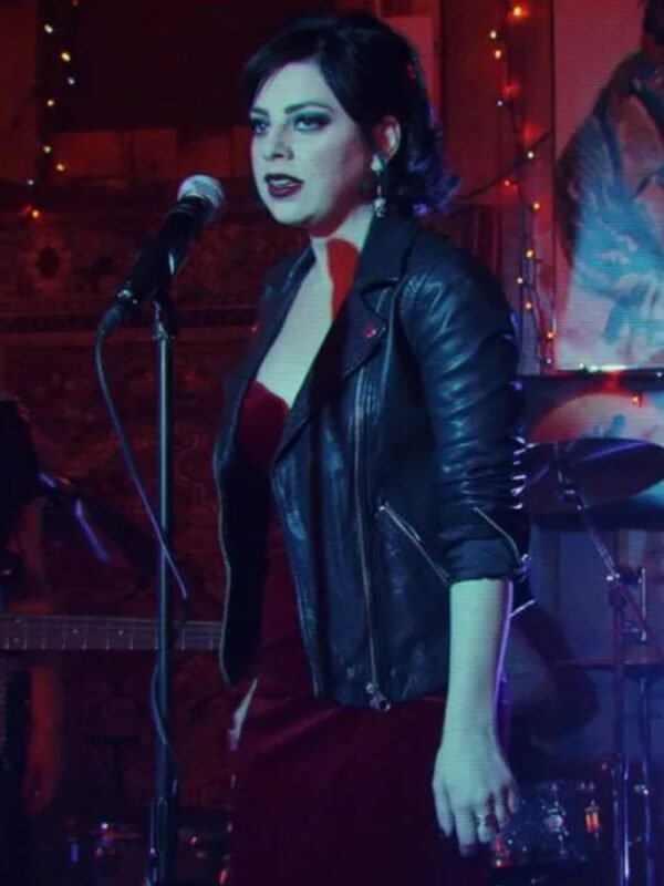 Krysta Rodriguez Daybreak Black Biker Leather Jacket