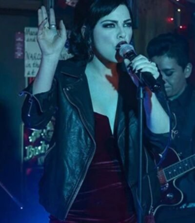 Krysta Rodriguez Daybreak Black Biker Leather Jacket