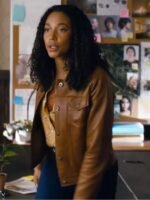 Kylie Bunbury Big Sky S03 Brown Jacket