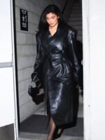 Kylie Jenner Debut Collection 2023 Black Trench Coat