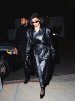 Kylie Jenner Debut Collection 2023 Black Trench Coat