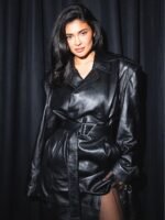 Kylie Jenner Debut Collection 2023 Black Trench Coat