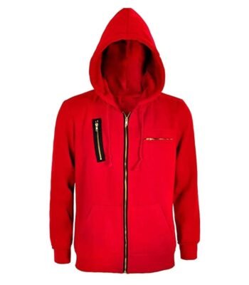 La Casa De Papel Money Heist Red Hooded Jacket