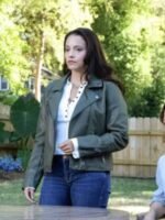Lacey Quinn Found 2023 Green Biker Jacket