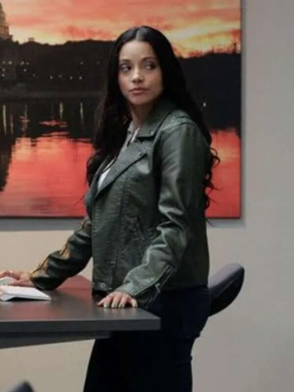 Lacey Quinn Found 2023 Green Biker Jacket