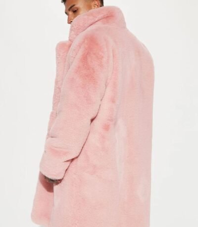 Lachlan Mink Fur Pink Coat