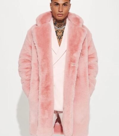 Lachlan Mink Fur Pink Coat