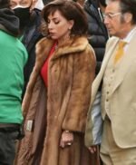 Lady Gaga House of Gucci Brown Long Fur Coat