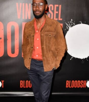 Lamorne Morris Bloodshot Brown Trucker Jacket