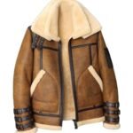 Lance Trippel Belted Double Collar B3 Bomber Jacket