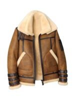 Lance Trippel Belted Double Collar B3 Bomber Jacket