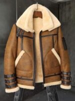 Lance Trippel Belted Double Collar B3 Bomber Jacket