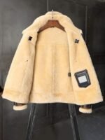 Lance Trippel Belted Double Collar B3 Bomber Jacket