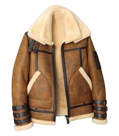 Lance Trippel Belted Double Collar B3 Bomber Jacket