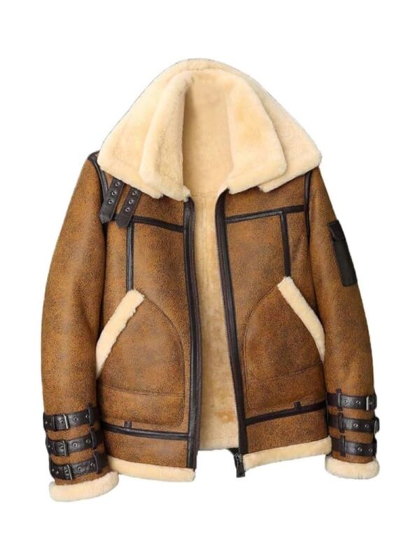 Lance Trippel Belted Double Collar B3 Bomber Jacket
