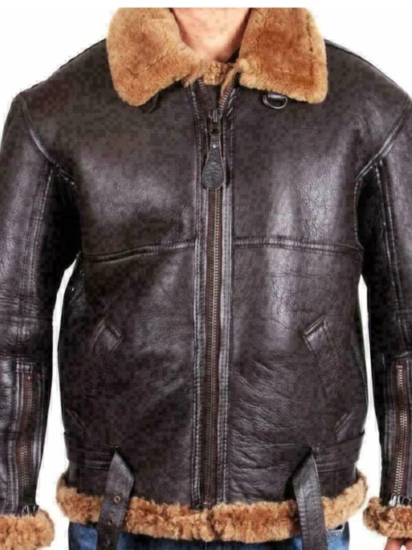 Larry Sheepskin Flying SF Brown Shearling Jacket