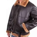 Larry Sheepskin Flying SF Brown Shearling Jacket