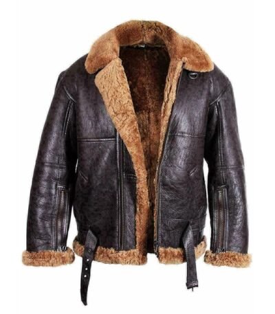 Larry Sheepskin Flying SF Brown Shearling Jacket