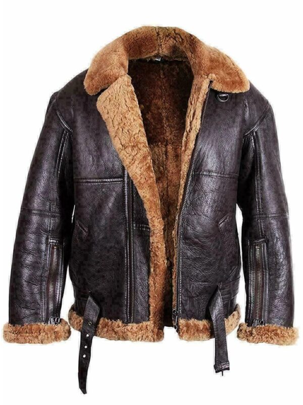 Larry Sheepskin Flying SF Brown Shearling Jacket