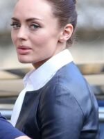 Laura Haddock Transformers 5 Black Leather Jacket