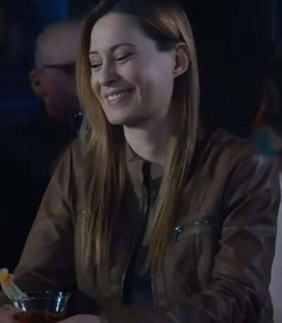 Laura Shoresy S02 Brown Leather Jacket