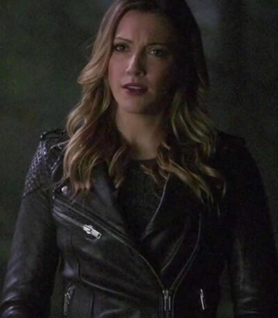 Laurel Lance Arrow Black Leather Jacket