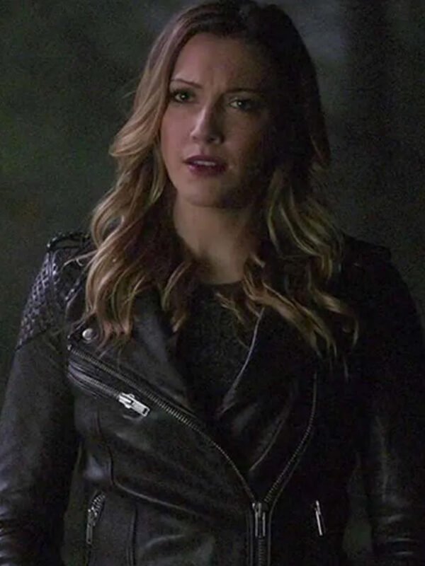 Laurel Lance Arrow Black Leather Jacket