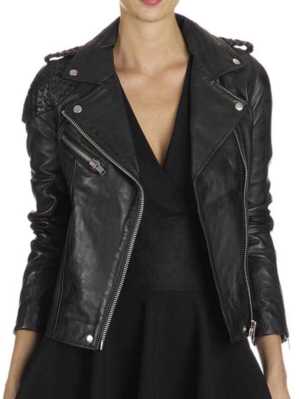 Laurel Lance Arrow Black Leather Jacket