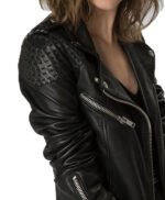 Laurel Lance Arrow Black Leather Jacket