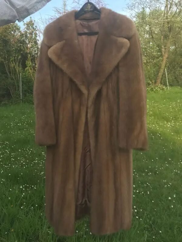 Laurie Vintage Mink Fur Light Bown Coat