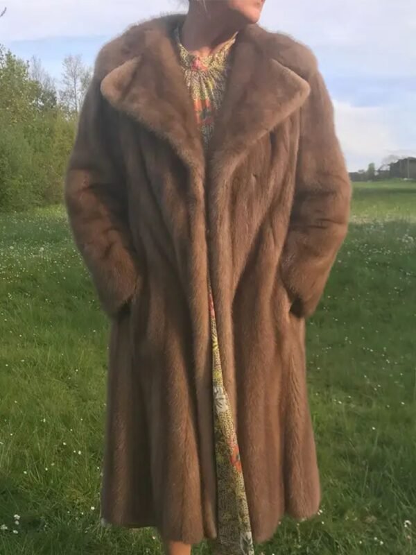 Laurie Vintage Mink Fur Light Bown Coat