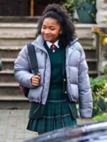Laya DeLeon Hayes The Equalizer 2021 Puffer Jacket