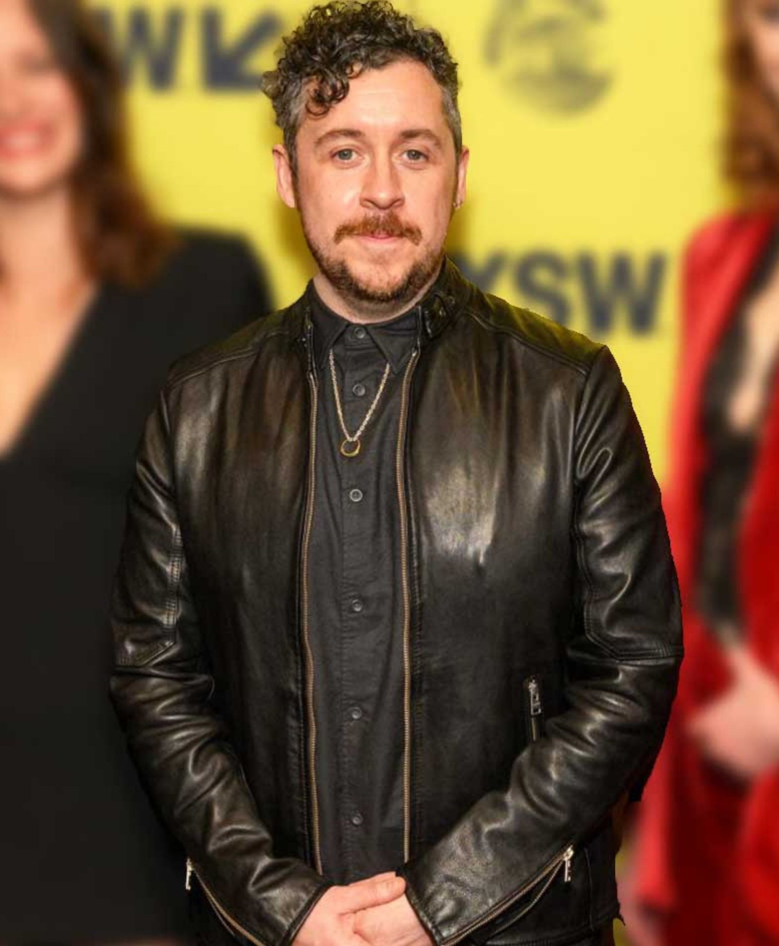 Lee Cronin Evil Dead Rise Premiere Leather Jacket Lee Cronin Evil Dead Rise Premiere Leather Jacket