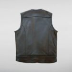 Lee Hayes Asymmetrical Biker MC Club Leather Vest