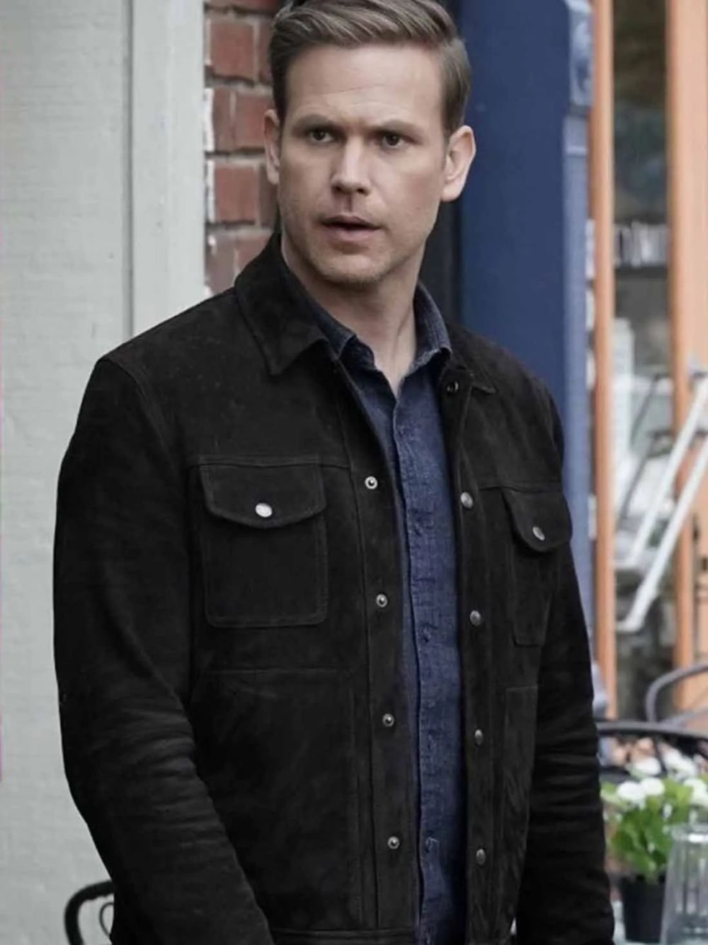 Legacies Alaric Saltzman Black Suede Trucker Jacket Legacies Alaric Saltzman Black Suede Trucker Jacket
