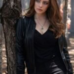 Legacies Danielle Rose Russell Black Leather Jacket