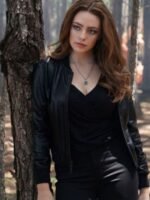 Legacies Danielle Rose Russell Black Leather Jacket