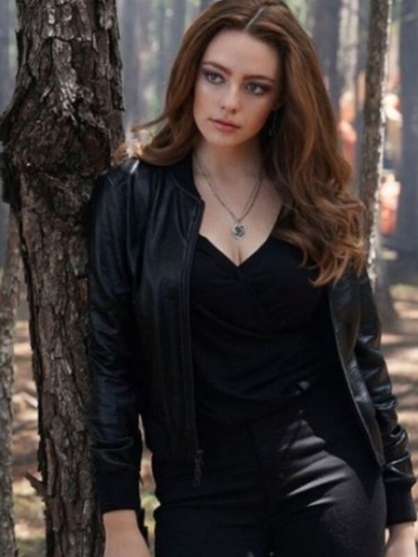 Legacies Danielle Rose Russell Black Leather Jacket