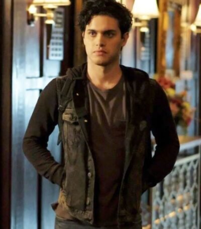 Legacies Landon Kirby Grey Hooded Denim Vest