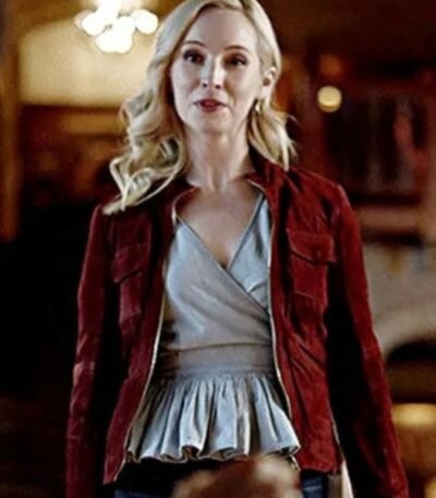 Legacies S04 Candice King Brown Suede Jacket