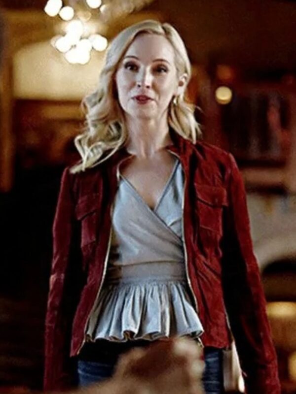 Legacies S04 Candice King Brown Suede Jacket