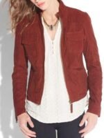 Legacies S04 Candice King Brown Suede Jacket