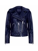 Legacies S04 Danielle Rose Russell Biker Blue Jacket